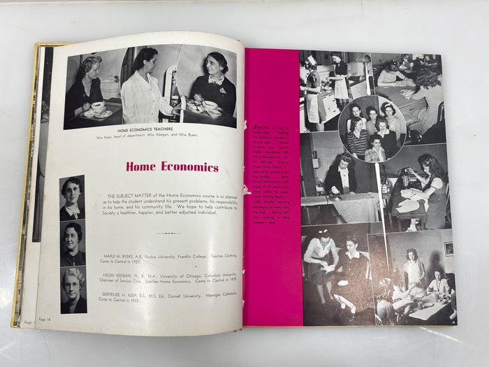 1942 "The Caldron" Central High School Yearbook Fort Wayne, IN HC