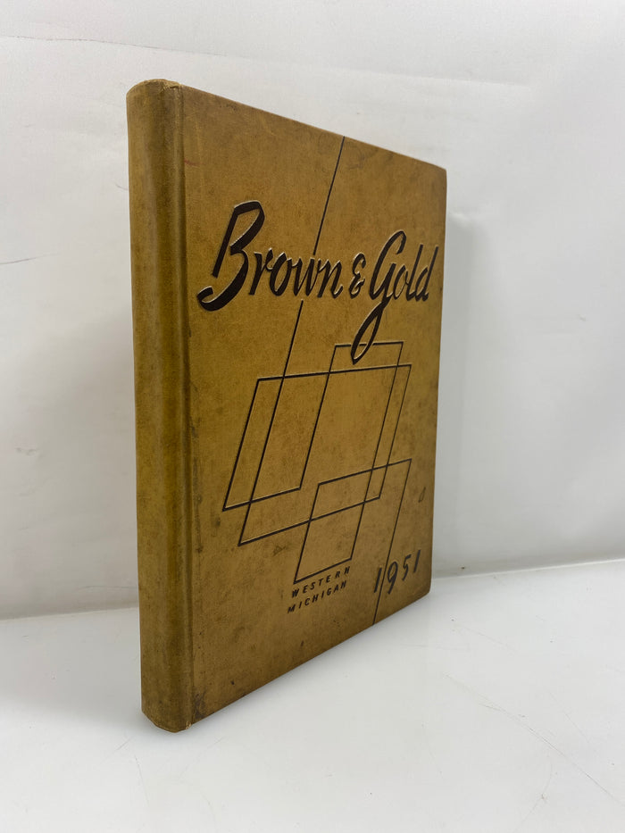 1951 "Brown & Gold" Western Michigan University Yearbook Kalamazoo MI HC