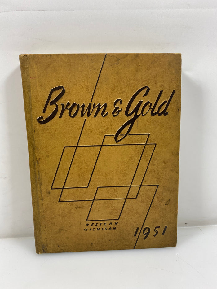 1951 "Brown & Gold" Western Michigan University Yearbook Kalamazoo MI HC