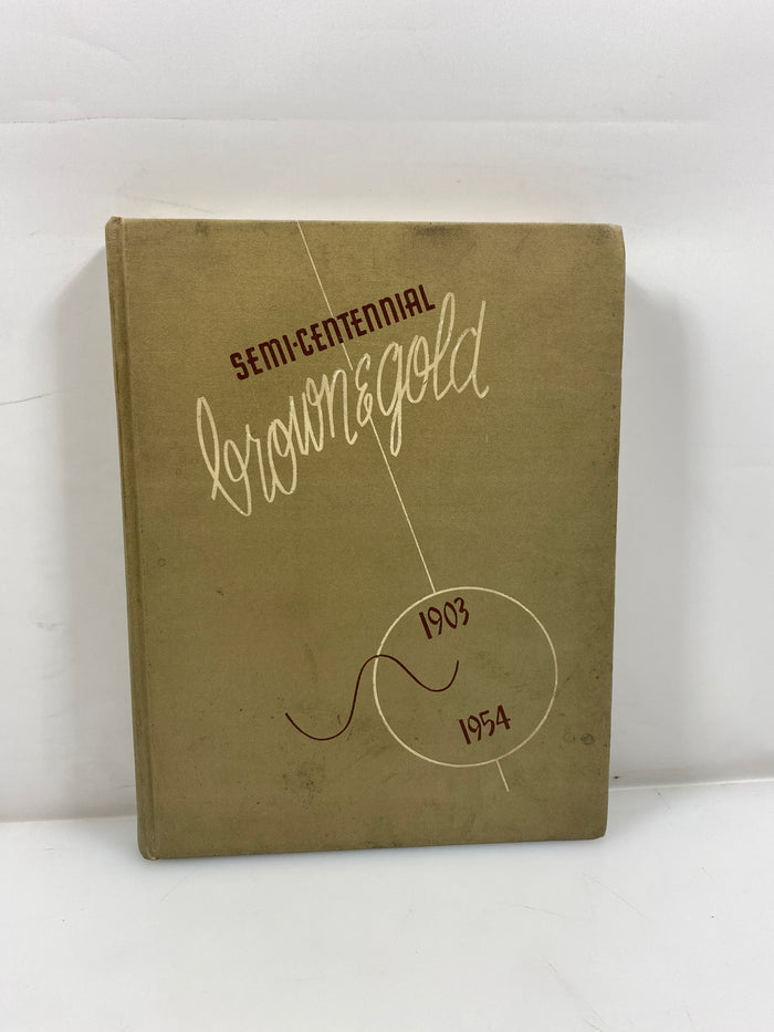 1954 "Brown & Gold" Western Michigan University Yearbook Kalamazoo MI HC