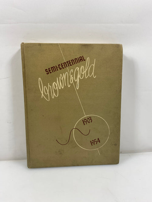 1954 "Brown & Gold" Western Michigan University Yearbook Kalamazoo MI HC