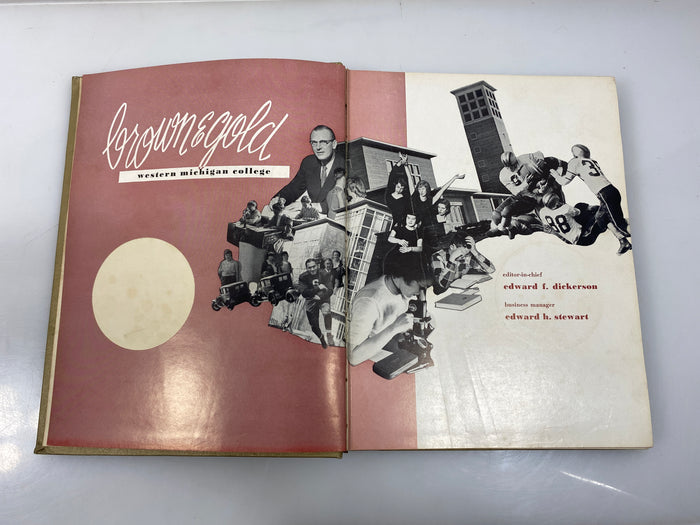 1954 "Brown & Gold" Western Michigan University Yearbook Kalamazoo MI HC