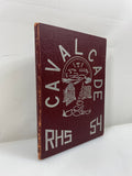 1954 "Cavalcade" Romeo High School Yearbook Romeo MI HC