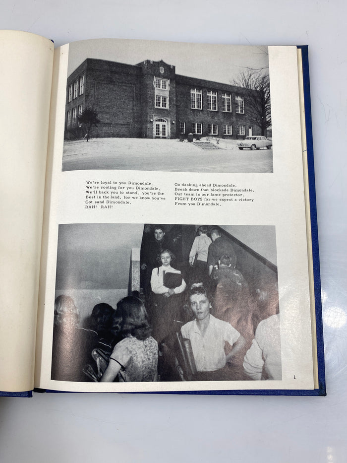 1954 "The Gem" Dimondale Schools Yearbook Dimondale, MI HC