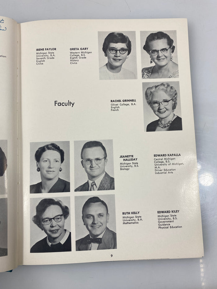 1957 "Tomahawk" Okemos High School Yearbook Okemos, MI HC