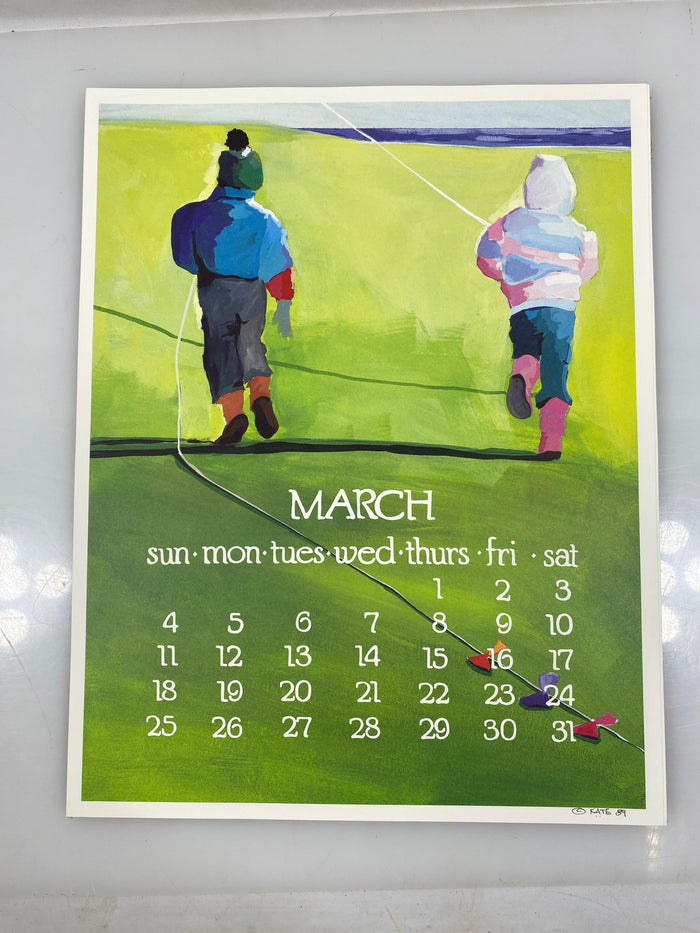 1990 Calendar Posters by Kate Libby