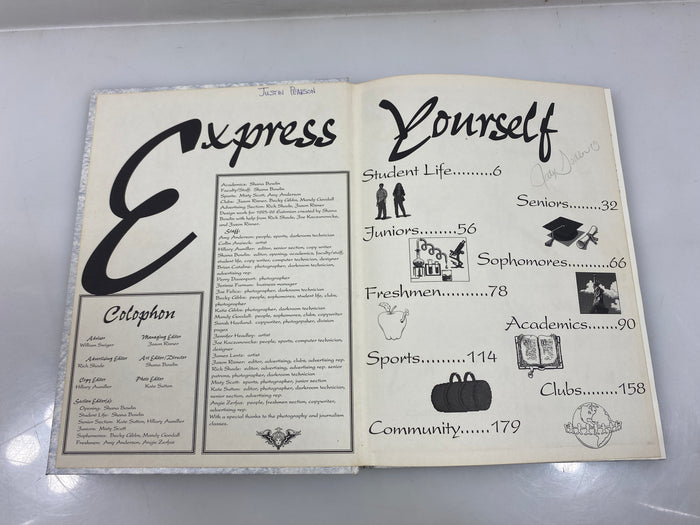 1996 Eaton Rapids High School Yearbook "Eatonian" Eaton Rapids Michigan HC