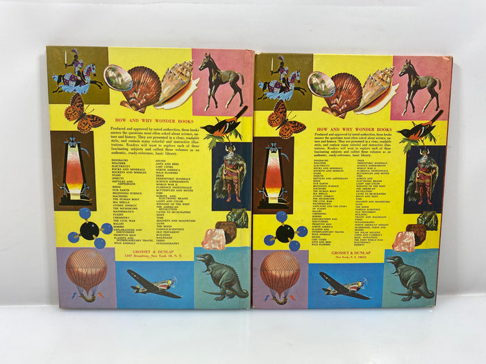 2 Vols The How & Why Wonder Books WWII, Microscope 1962-1969 HC