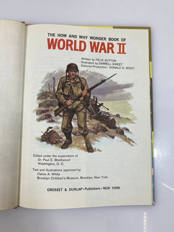 2 Vols The How & Why Wonder Books WWII, Microscope 1962-1969 HC