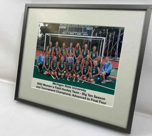 2002 Michigan State University Women's Field Hockey Team Matted Photo