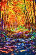 Diamond Painting A Beautiful Morning in Aspen 27.6" x 41.3" (69.9cm x 104.8cm) / Square with 87 Colors including 3 ABs and 3 Fairy Dust Diamonds / 118,301