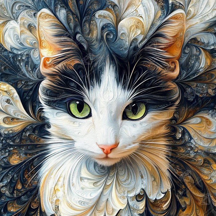 Diamond Painting A Cat Named Dollie Joy 25.6" x 25.6" (65cm x 65cm) / Square with 51 Colors including 2 ABs and 3 Fairy Dust Diamonds / 68,121