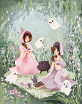 Diamond Painting A Ghostie Tea Party 22" x 28" (55.8cm x 70.7cm) / Square with 46 Colors including 1 AB and 4 Fairy Dust Diamonds / 63,616