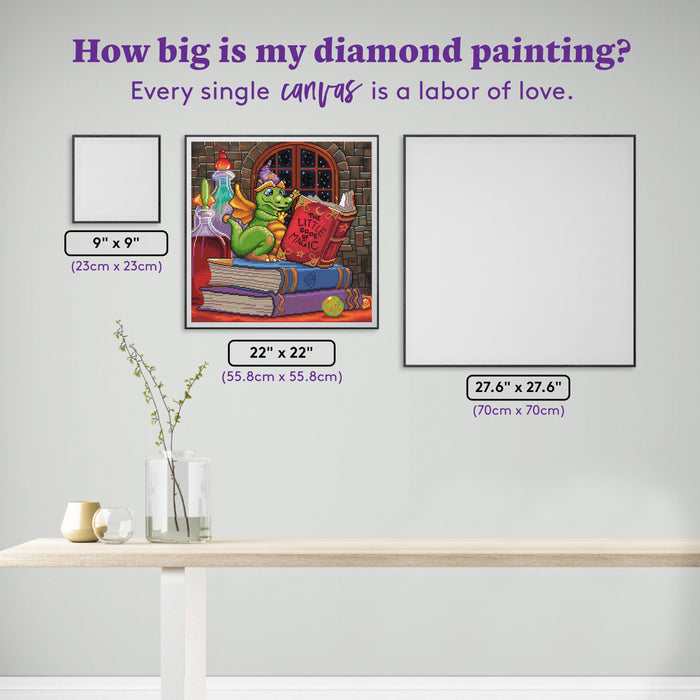 Diamond Painting A Little Bit of Magic 22" x 22" (55.8cm x 55.8cm) / Round with 62 Colors including 5 ABs and 1 Fairy Dust Diamonds / 39,601