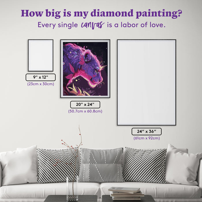 Diamond Painting A Little Magic 20" x 24" (50.7cm x 60.8cm) / Round With 42 Colors Including 4 ABs / 39,277