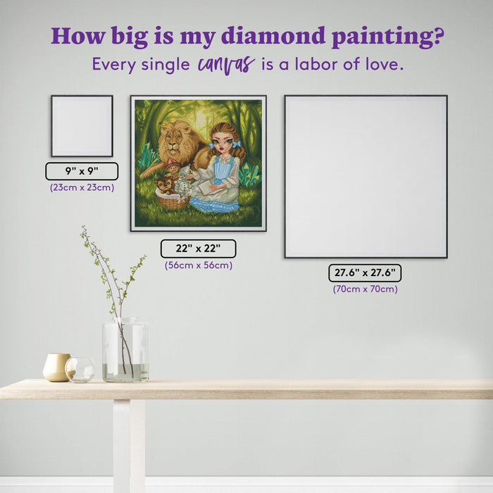 Diamond Painting A Long Journey Home 22" x 22" (56cm x 56cm) / Square with 51 Colors including 3 ABs / 50,176