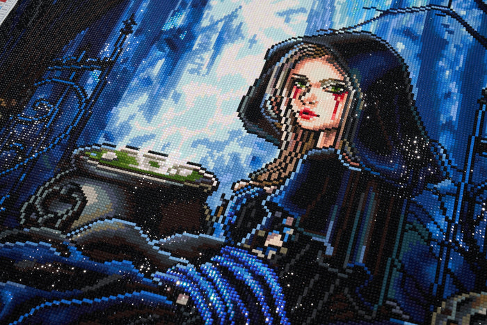 Diamond Painting A Samhain Night 22" x 32" (55.8cm x 81cm) / Square with 50 Colors including 4 ABs and 1 Fairy Dust Diamonds and 1 Iridescent Diamonds / 72,800