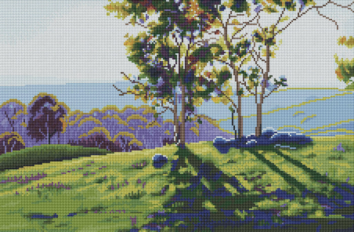 Diamond Painting Afternoon Light Cuthill Road 16.5″ x 25.2″ (42cm x 64cm) / Round With 35 Colors Including 1 AB / 33,448