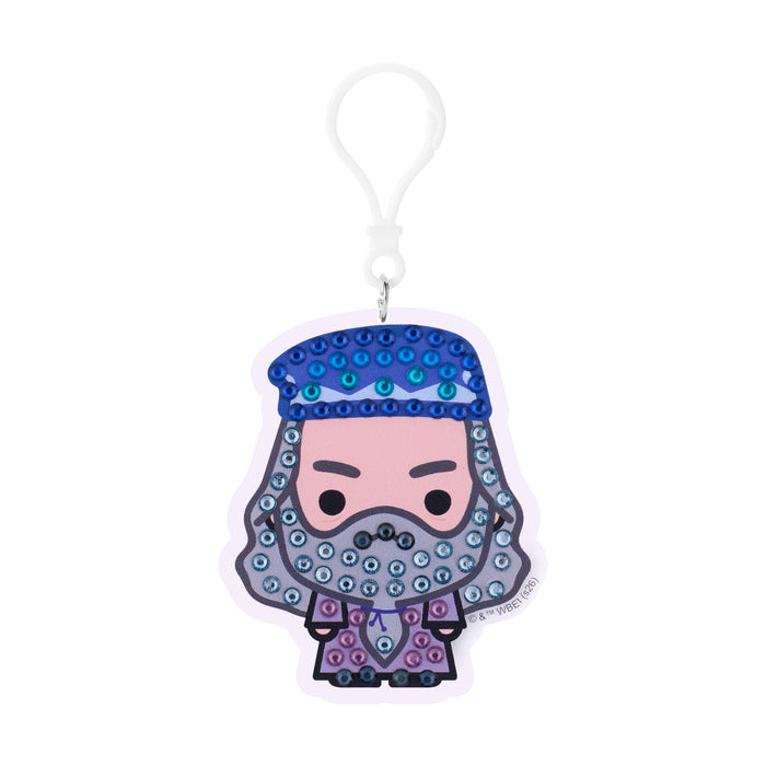 Diamond Painting Keychain - Albus Dumbledore 2.7" x 3.3" (6.9cm x 8.5cm) / Round With 6 Colors including 6 Iridescent Diamonds / 220