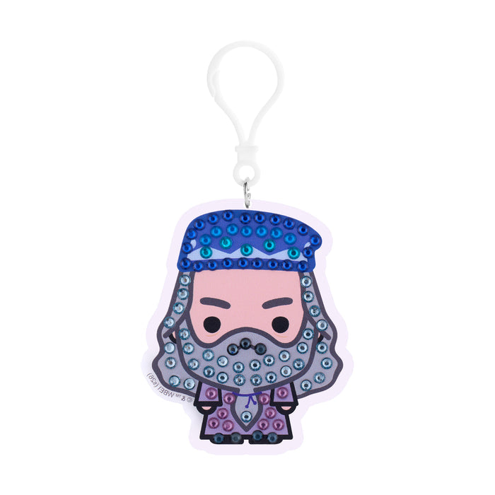 Diamond Painting Keychain - Albus Dumbledore 2.7" x 3.3" (6.9cm x 8.5cm) / Round With 6 Colors including 6 Iridescent Diamonds / 220