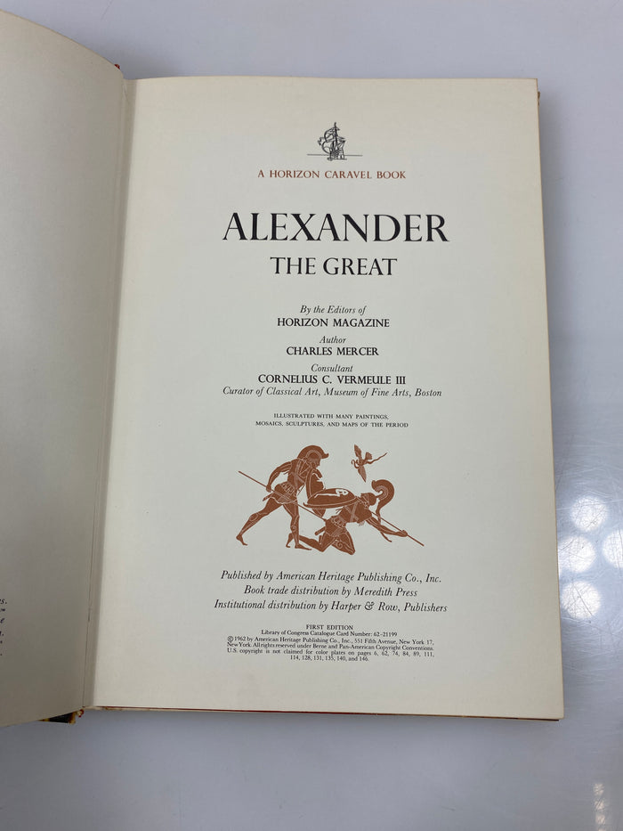 Alexander the Great by Mercer Horizon Caravel Book 1962 HCDJ