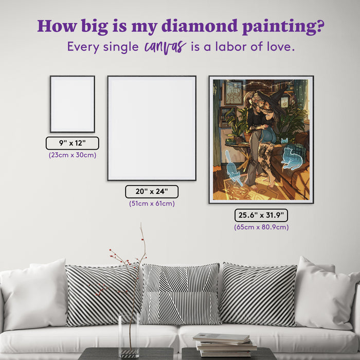 Diamond Painting All I Know 25.6" x 31.9" (65cm x 80.9cm) / Square With 87 Colors Including 2 ABs and 1 Special Diamond and 3 Fairy Dust Diamonds / 84,825