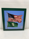Allied Photographic US Flag & The Spartan S Flag Photo on 11x11 Posterboard