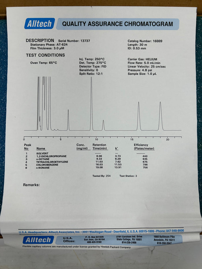 Alltech Heliflex Capillary Column *New in Package*