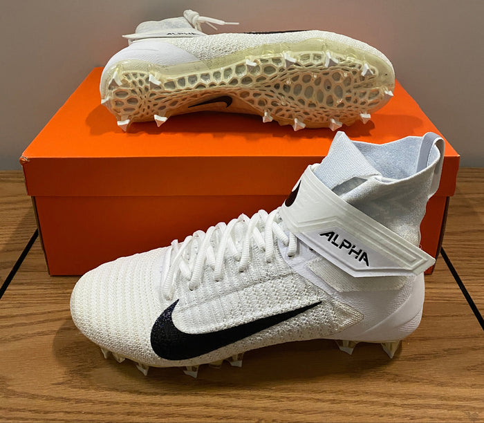 Nike Alpha Menace Elite 2 Football Cleats Size 11 (White)