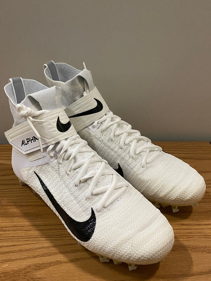 Nike Alpha Menace Elite 2 Football Cleats Size 15 (White)
