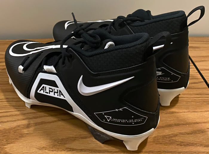Nike Alpha Menace Pro 3 Football Cleats Size 13 (Black)