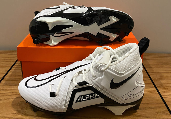 Nike Alpha Menace Pro 3 Football Cleats Size 13.5 (White)