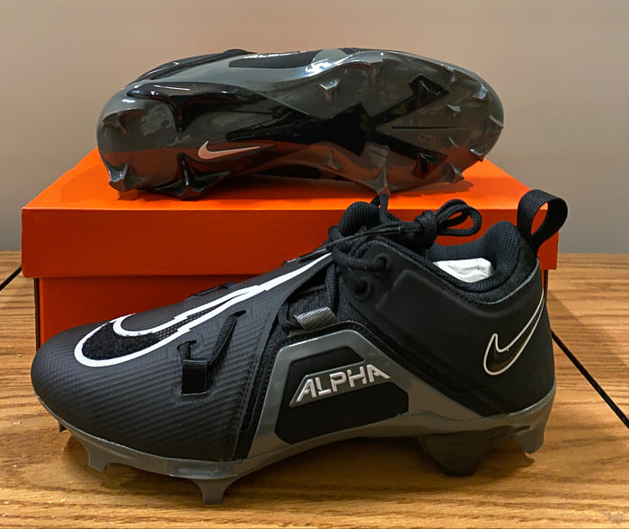 Alpha Menace Pro 3 Low P Football Cleats Size 13.5 (Black) - No Box