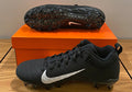 Alpha Menace Pro Low P Football Cleats Size 9.5 (Black)