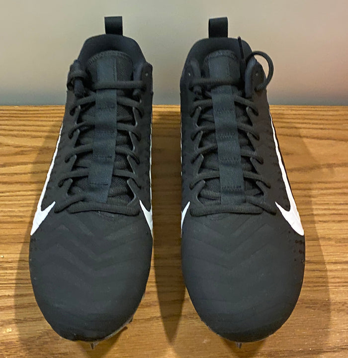 Alpha Menace Pro Low P Football Cleats Size 9.5 (Black)