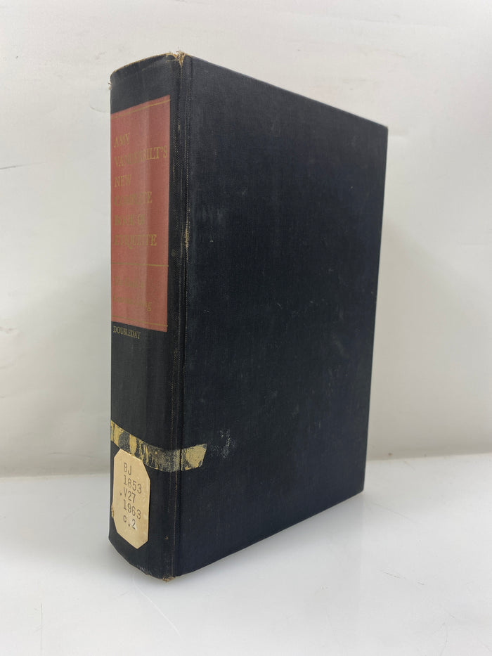 Amy Vanderbilt's New Complete Book of Etiquette Ex-library 1963 HC