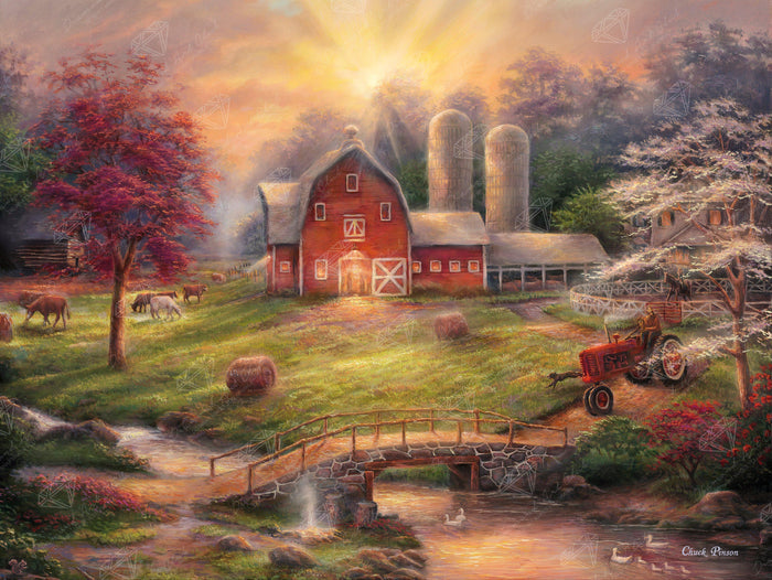 Diamond Painting Anticipation of the Day Ahead 36.6" x 27.6" (93cm x 70cm) / Square With 59 Colors Including 4 ABs / 102,212