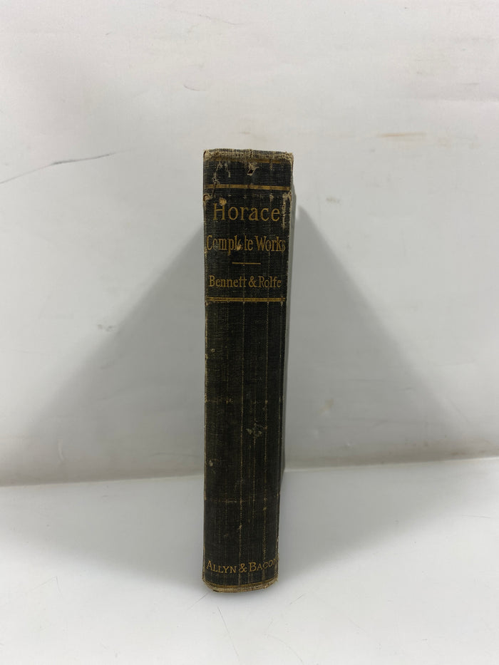 Antique Horace the Complete Works by Bennett Allyn Bacon 1901 SC