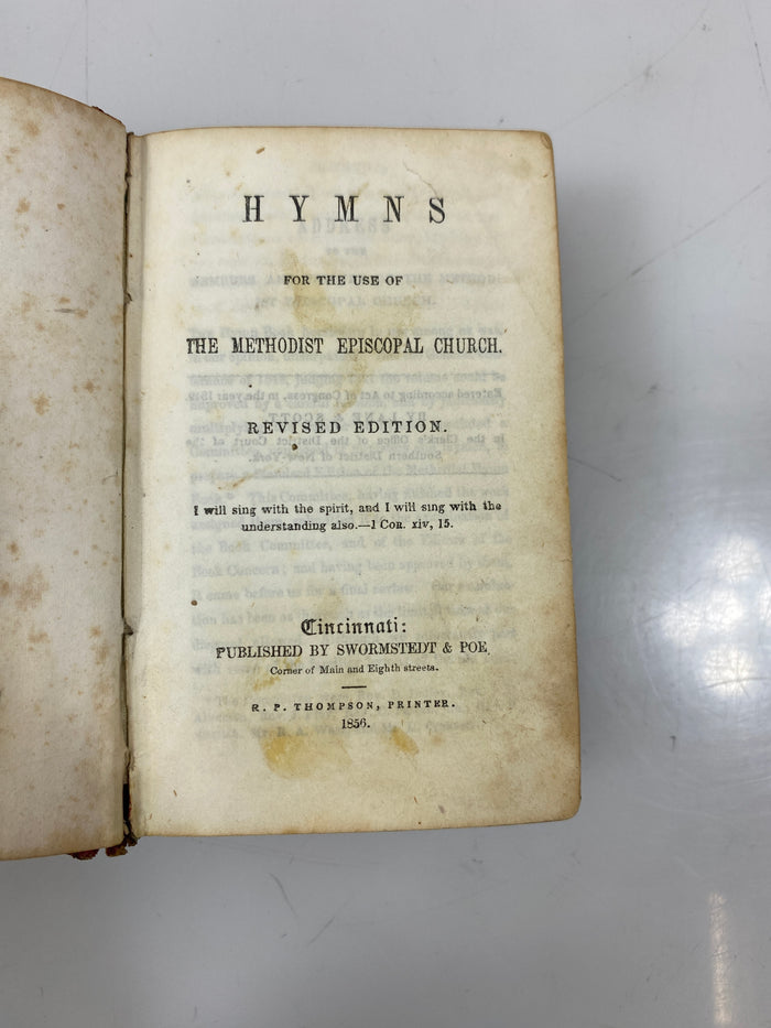 Antique Hymns for the Use of The Methodist Episcopal Church 1856 HC Slipcase