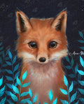 Diamond Painting Arctic Fox 13" x 16" (32.8cm x 40.6cm) / Round with 31 Colors including 2 ABs and 1 Fairy Dust Diamonds / 16,965