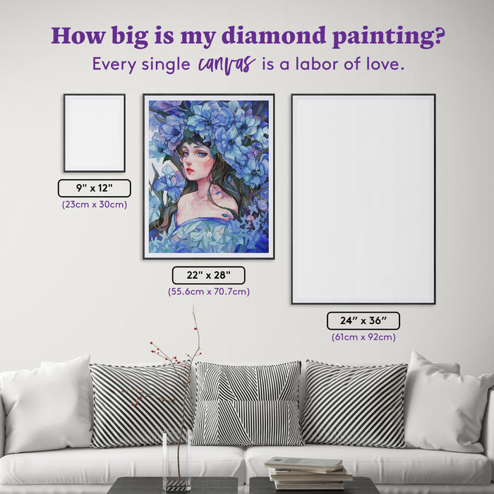 Diamond Painting Asul 22" x 28" (55.6cm x 70.7cm) / Round with 72 Colors including 4 Fairy Dust Diamonds / 51,914
