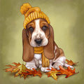 Diamond Painting Autumn Leaves-AMZ 13" x 13" (32.8cm x 32.8cm) / Round with 32 Colors including 2 ABs and 2 Fairy Dust Diamonds / 13,689