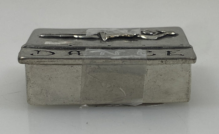 Basic Spirit Fine Pewter Ballerina and Dance Wish Box With G Clef Necklace