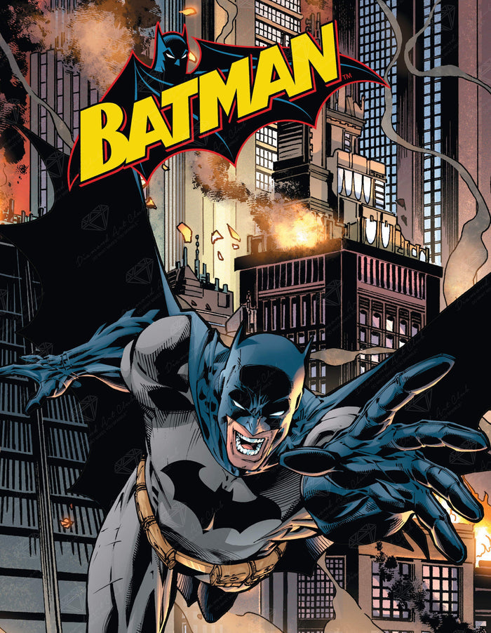 Diamond Painting Batman 27.6" x 35.4″ (70cm x 90cm) / Square with 51 Colors including 4 ABs / 98,889