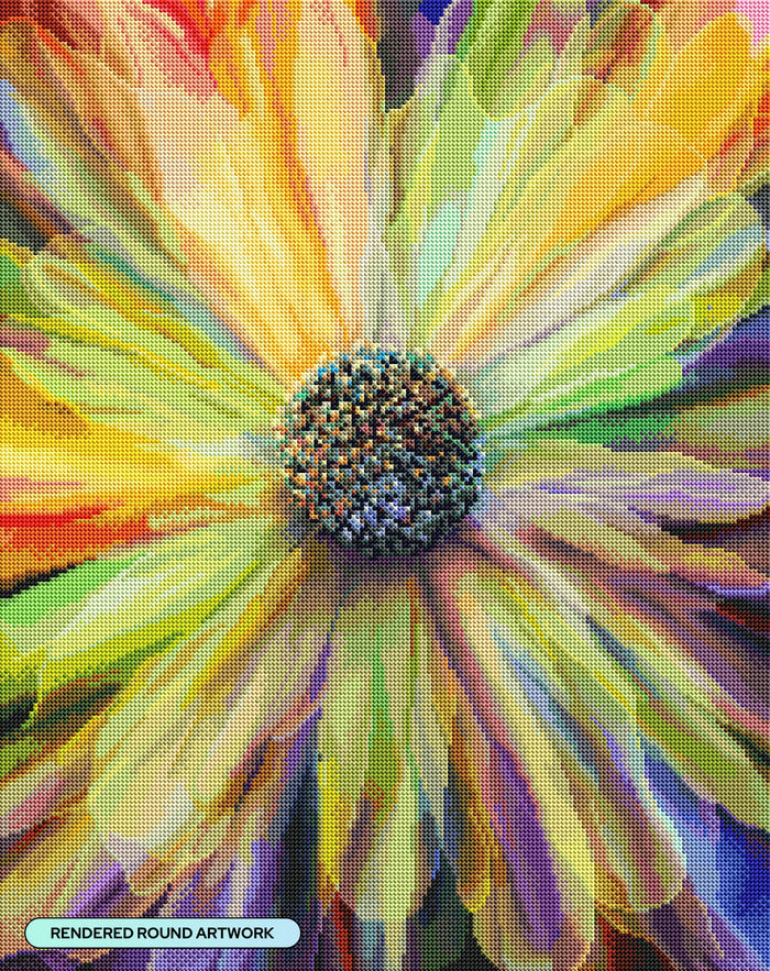 Diamond Painting Beauty of Color 20" x 25" (50.6cm x 63.8cm) / Round with 86 Colors including 2 ABs and 2 Fairy Dust Diamonds / 42,688