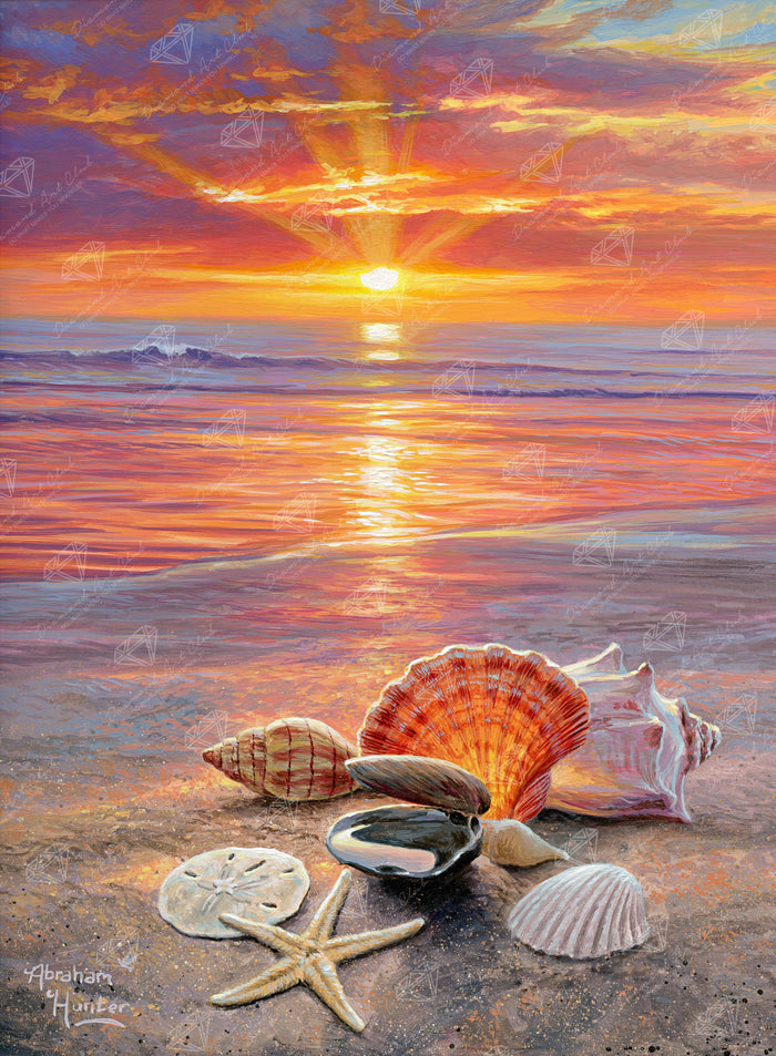 Diamond Painting Before The Tide 22" x 30" (55.8cm x 75.9cm) / Square with 56 Colors including 2 ABs and 3 Fairy Dust Diamonds / 68,320