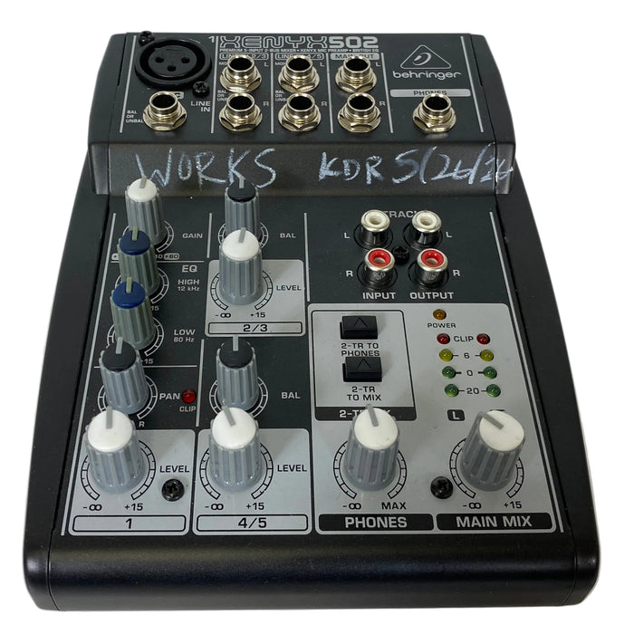 Behringer Xenyx 502 Unpowered Mixer