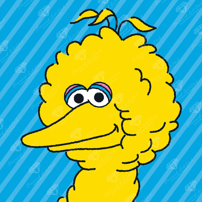 Diamond Painting Big Bird™ Portrait 9" x 9" (23cm x 23cm) / Round with 6 Colors including 1 AB / 6,561