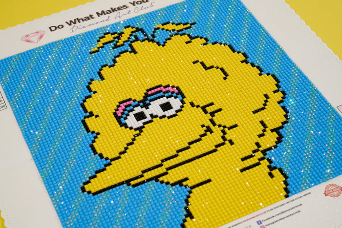 Diamond Painting Big Bird™ Portrait 9" x 9" (23cm x 23cm) / Round with 6 Colors including 1 AB / 6,561