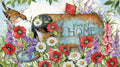 Diamond Painting Birds in the Mailbox 30" x 17" (75.9cm x 42.7cm) / Round with 67 Colors including 5 ABs and 2 Fairy Dust Diamonds / 42,780